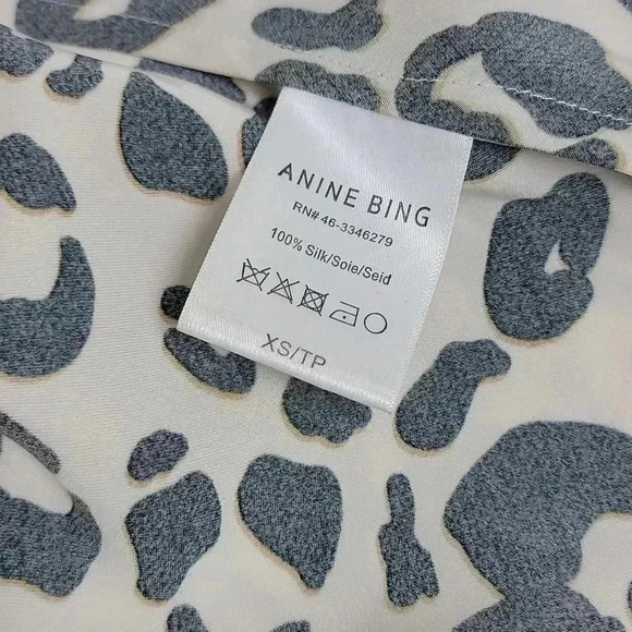 Anine Bing Rosemary Slip Dress Leopard XS - Picture 15 of 16